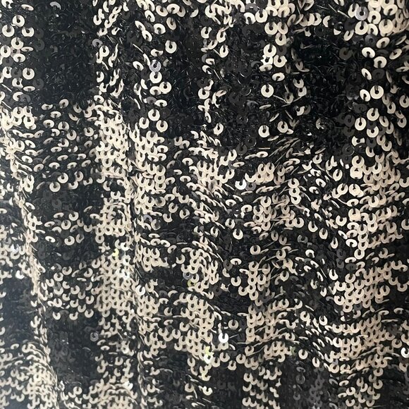 Anna Sui Sequin Pencil Skirt XS Black Plaid Anthropologie - Picture 11 of 16